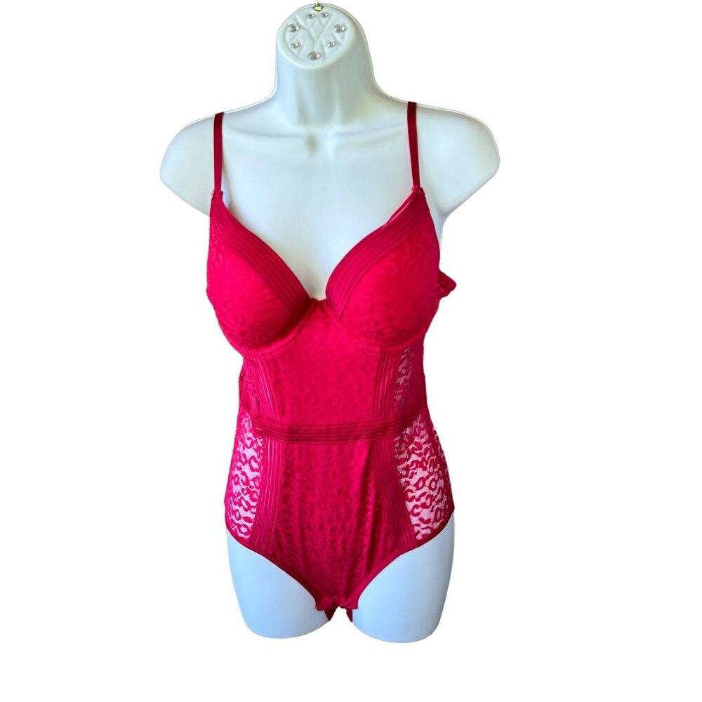 Sensual Large Bodysuit Lace Underwire Snap Crotch